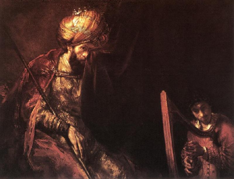 REMBRANDT Harmenszoon van Rijn Saul and David